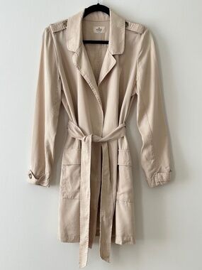Marine Layer Biege Trench Coat